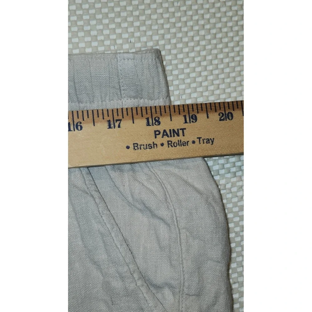 Faherty Brand Mens 100% Linen Drawstring Pants Grey XL MBU2412-WEA